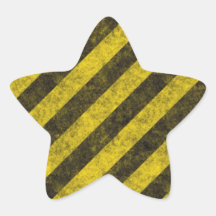 Diagonal Construction Hazard Stripes Stickers