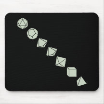 Diagonal Dice (Light) Mousepads