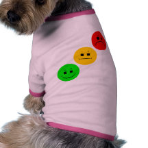 Diagonal Moody Stoplight Sans Stripe Doggie Tshirt