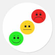 Diagonal Moody Stoplight Sans Stripe Sticker