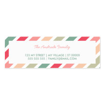 Diagonal Stripes Personalised Family Calling Cards Business Card Template