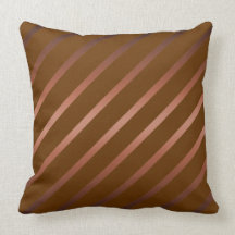 Diagonal Stripes Throw Pillow