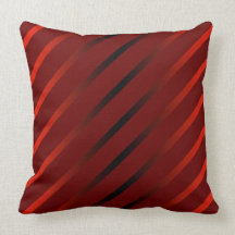 Diagonal Stripes Throw Pillow