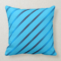 Diagonal Stripes Throw Pillow