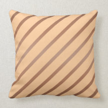 Diagonal Stripes Throw Pillow