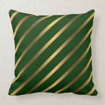 Diagonal Stripes Throw Pillow