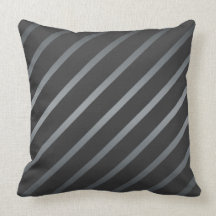 Diagonal Stripes Throw Pillow