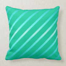 Diagonal Stripes Throw Pillow