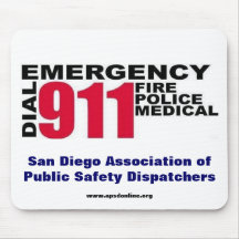 Dial 9-1-1 mouse pads