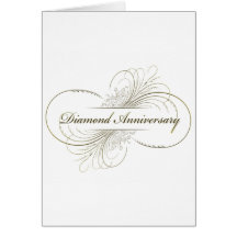 Diamond anniversary greeting card