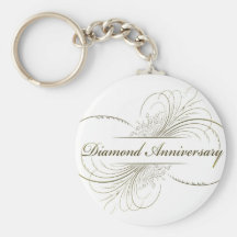 Diamond anniversary key chain