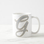 Diamond Bling G Coffee Mugs
