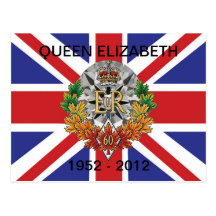 Diamond Jubilee 2012 60th Anniversary  Postcards