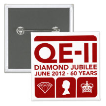 Diamond Jubilee Commemorative Button