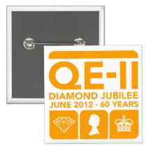 Diamond Jubilee Commemorative Button