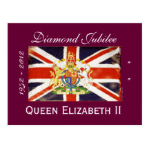 Diamond Jubilee Queen Elizabeth II Postcard