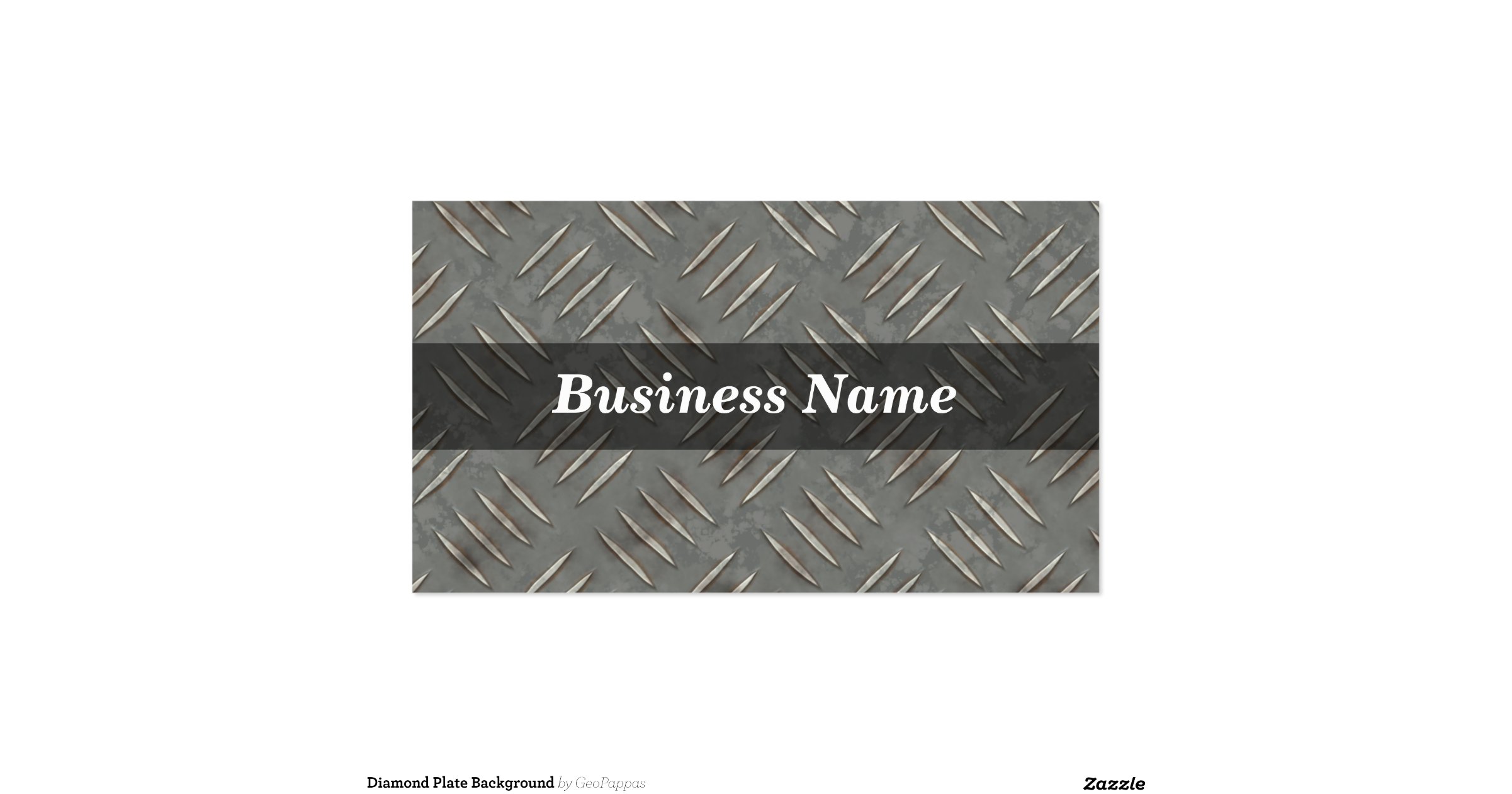 Diamond Plate Background Pack Of Standard Business Cards Zazzle