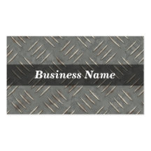 Diamond Plate Background Business Card Templates