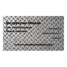 Diamond Plate Business Card Template