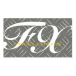 Diamond Plate Metal Textured Business Card Templates