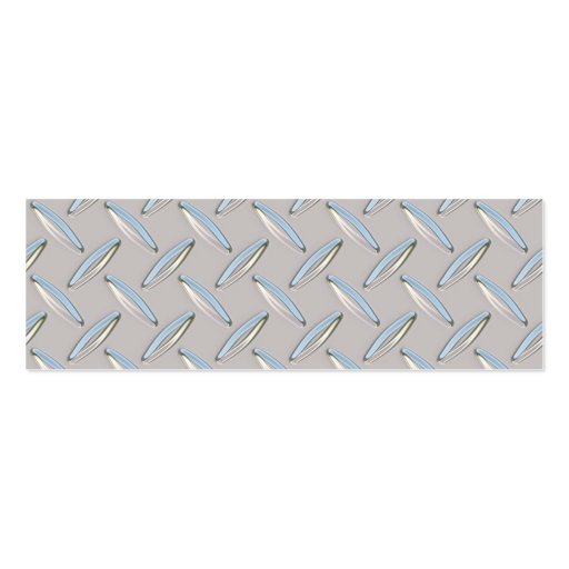 Diamond Plate Metallic Business Cards