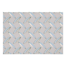 Diamond Plate Metallic Personalised Announcement