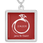 Diamond Ring Personalised Necklace
