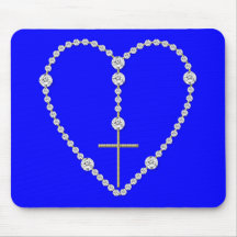 Diamond Rosary - Hail Mary Full of Grace Mousepads