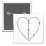 Diamond Rosary - Hail Mary Full of Grace Pin