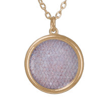 Diamond Shaped Metal Texture Custom Necklace