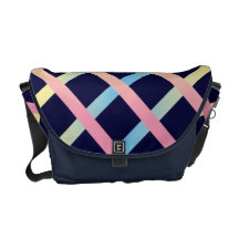 Diamond Stripes Rickshaw Messenger Bag