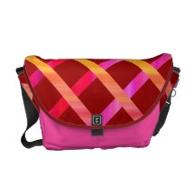 Diamond Stripes Rickshaw Messenger Bag