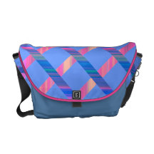 Diamond Stripes Rickshaw Messenger Bag