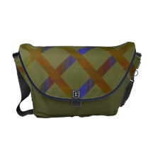 Diamond Stripes Rickshaw Messenger Bag