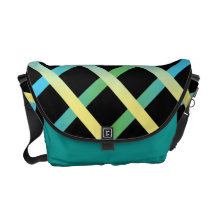 Diamond Stripes Rickshaw Messenger Bag