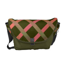 Diamond Stripes Rickshaw Messenger Bag