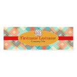 Diamond textile Retro Mini Business Cards