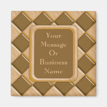 Diamonds - Chocolate Peanut Butter Fridge Magnet