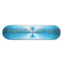 Diamonds in Blue & Grey Skate Board Deck