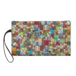 Dice Collage Wristlet Clutch