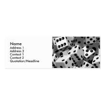 Dice Personal Profile Cards Business Card Templates
