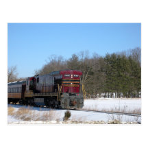 Diesel In Winter Postcard