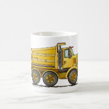 Diesel Tandem Dump Truck Construction Mugs