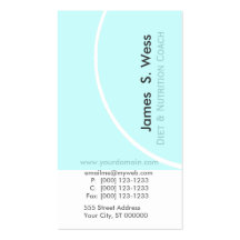 Diet & Nutrition Designs Business Card Templates