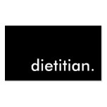 dietician. business card template