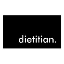 dietician. business card template
