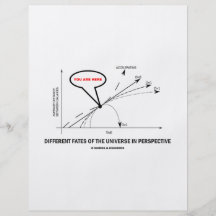 Different Fates Of The Universe In Perspective Flyer