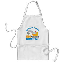 Digger Truck Going To Be A Big Brother Apron