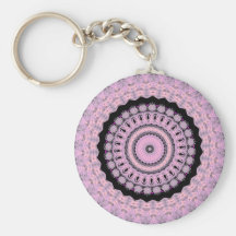 Digital Abstract Fractals Key Chains