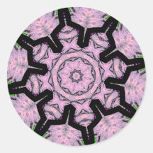 Digital Abstract Fractals Sticker